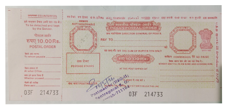 Indian Postal Order